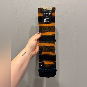 NWT Stance Hike Mid Cushion Merino Wool Blend Sock Size Large